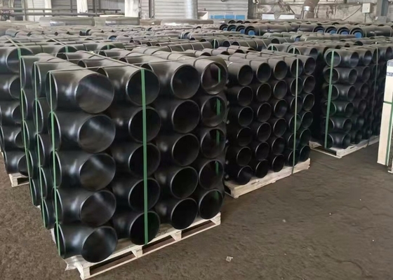 JIS Standard Butt Welded Pipe Fittings ภาพวาดสีดำข้อศอก Q235