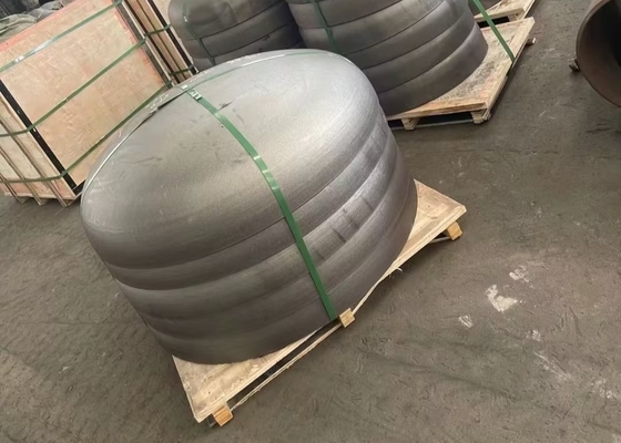Butt Weld Ss306 Sch40 6 Stainless Steel Pipe Caps การกดเย็น