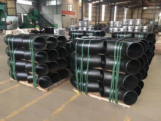 Astm A234 Wpb Elbow Butt Weld Pipe Fittings Sand Blasted Asme B16.9 180 องศา
