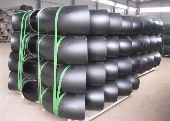 ข้อต่อท่อหลอมสีดำข้อศอกเชื่อมไร้รอยต่อ 3000Lbs 6000LBS API GOST
