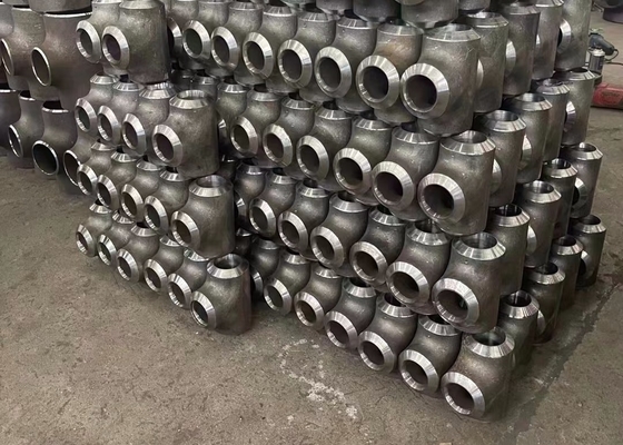 การเชื่อม DIN2605 เหล็กกล้าคาร์บอน Tee Astm A234 Sch 80 Xs Xxh Sch160