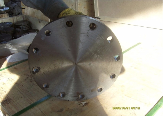 ASME Pn100 Dn100 หน้าแปลนเหล็กคาร์บอนฟอร์จสลิปแบนบนคอเชื่อมที่ยกขึ้น