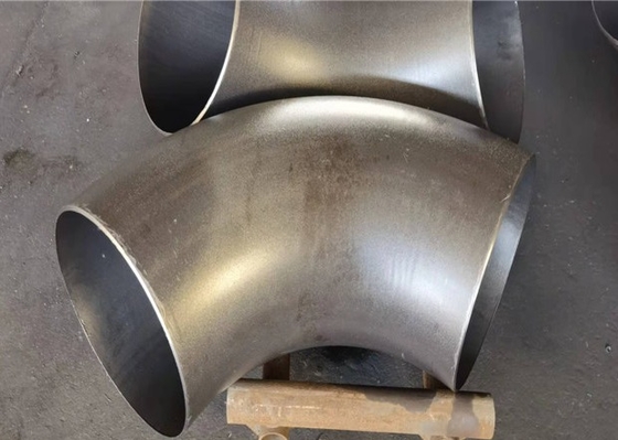 Astm A403 / A403m ข้อศอกเชื่อมเหล็ก Wp304 Wp316 รัศมียาว 6 '' Sch80