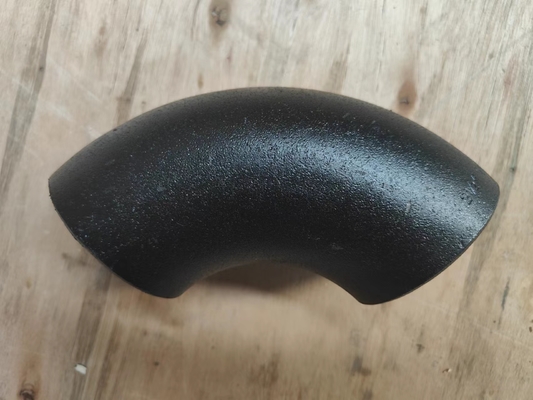 Jis Standard Mild Steel Elbow Butt Welded Pipe Fittings ภาพวาดสีดำ Q235