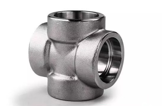 ASME B16.9 SS304 SS316 ครอสฟิตติ้งท่อเชื่อมก้นเชื่อมฟอร์จ