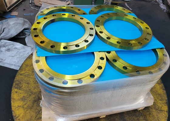 ASME 16.5 หน้าแปลนเหล็กคาร์บอนสแตนเลสแบบเกลียวพื้นผิวสังกะสี