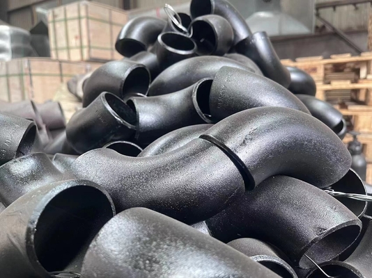 API5l Butt Weld Pipe Fittings เหล็กกล้าคาร์บอนข้อศอก 90 องศา DN600-DN1800