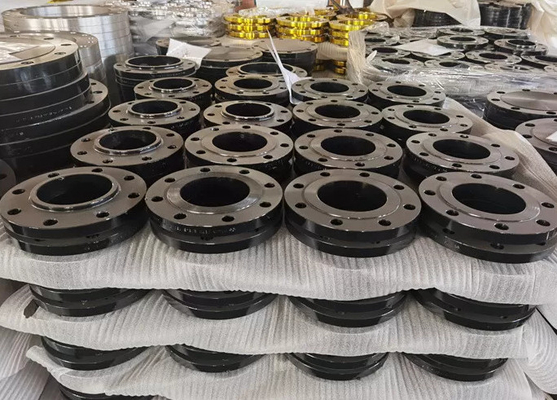 หน้าแปลนเหล็กคาร์บอนหน้าแปลนคอเชื่อมเหล็กกล้าไร้สนิม Pn25 Pn63 En 1092 คอแปลนแบน Dn100 Dn500 Dn1000 Ansi B16.5