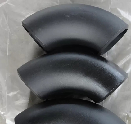 ข้องอเหล็กกล้าคาร์บอน ASME พ่นทราย ASME B16.9 90 องศา 180 องศา