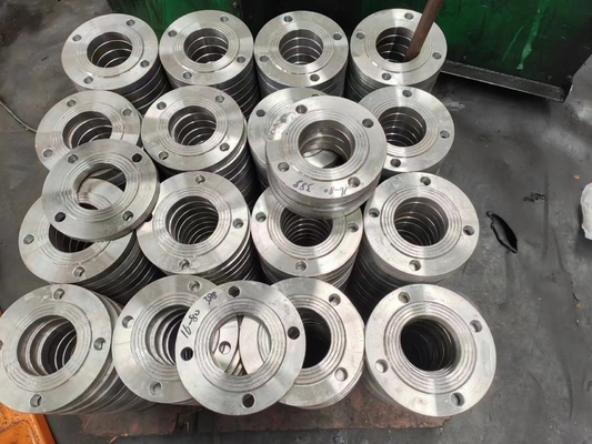 ASME B16.5 หน้าแปลนเหล็กคาร์บอนตาบอด SCH40 SCH80 ASTM A105
