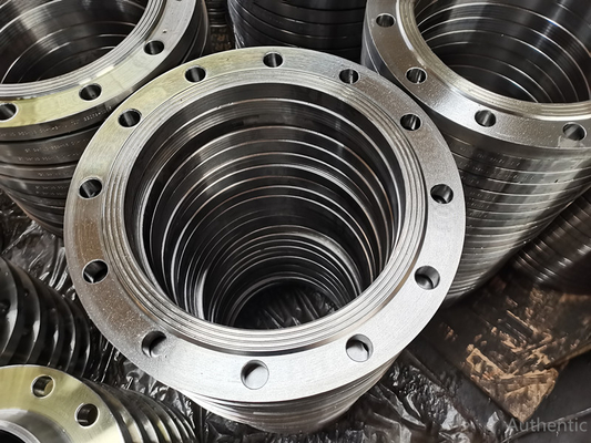 หน้าแปลนเหล็กกล้าคาร์บอนความทนทานสูง ASTM A106 หน้าแปลน FF RF 150LB 300LB ANSI B165