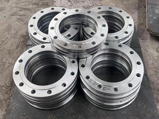 หน้าแปลนเหล็กกล้าคาร์บอนความทนทานสูง ASTM A106 หน้าแปลน FF RF 150LB 300LB ANSI B165