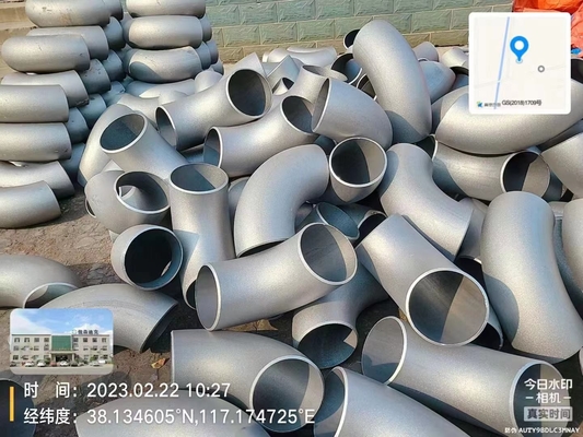 Jis Standard 1-1 / 2 Inch Carbon Steel Elbow Fitting ความหนาของผนังที่กำหนดเอง