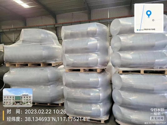 Jis Standard 1-1 / 2 Inch Carbon Steel Elbow Fitting ความหนาของผนังที่กำหนดเอง