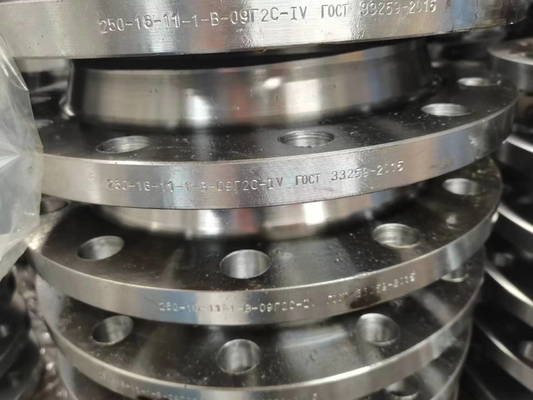 ตัวเชื่อมต่อหน้าแปลนท่อเหล็กคาร์บอนที่ผ่านการรับรอง 600LB Ce 1/2” -48”