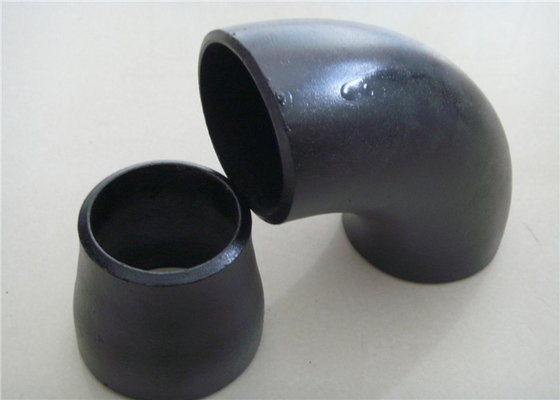 JIS Standard Carbon Steel Elbow Black ภาพวาด Q235 สังกะสี