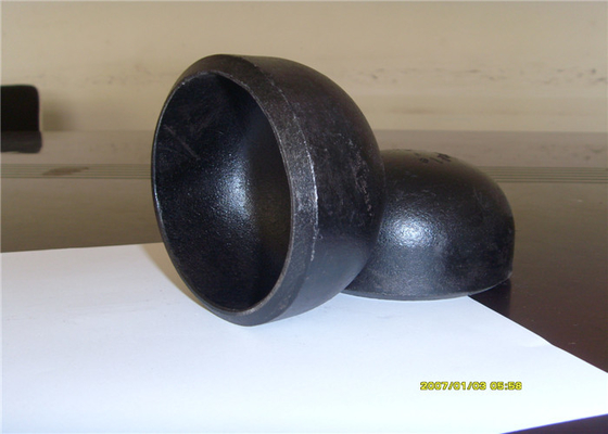 JIS Standard Carbon Steel Elbow Black ภาพวาด Q235 สังกะสี