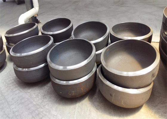 SCH 80 A234 WPB Cap STD XS เพ้นท์สีดำ 1 นิ้ว 2 นิ้ว