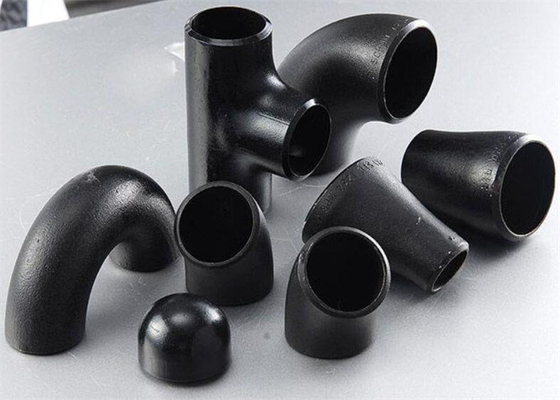 1.5D หลอดรัศมียาว เอลโค้ท หม้อปรับหลอดไร้รอย STD ASME A234 SCH40 MS สีดํา