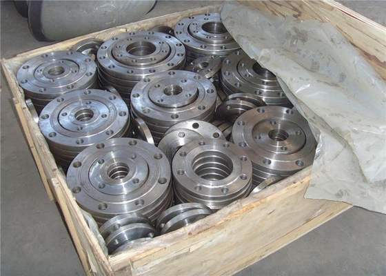 ASME Pn100 Dn100 หน้าแปลนเหล็กคาร์บอนฟอร์จสลิปแบนบนคอเชื่อมที่ยกขึ้น