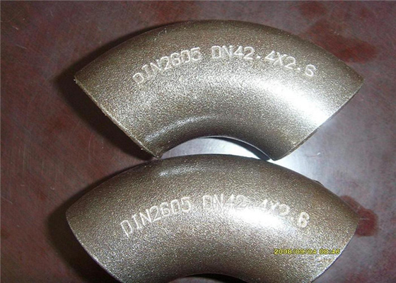 ASME A234 Wpb เหล็กกล้าคาร์บอนสั้นรัศมีข้อศอก 45 องศา SCH10 SCH20