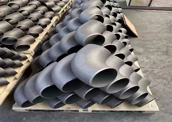ข้อศอกเหล็กหลอม 90 องศา 8 นิ้ว ASTM A860 WPHY 60 น้ำมันดำสังกะสี