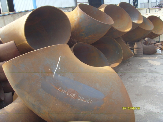 DN820*12mm Weld Elbows Mild Steel 22mm Black painting ขัดเงา