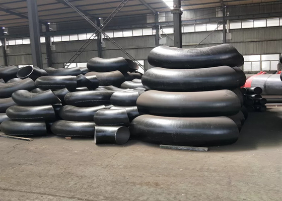 A105 อุปกรณ์ท่อฟอร์จ 90 องศาข้อศอกเหล็กกล้าคาร์บอน LR DN500 SCH80