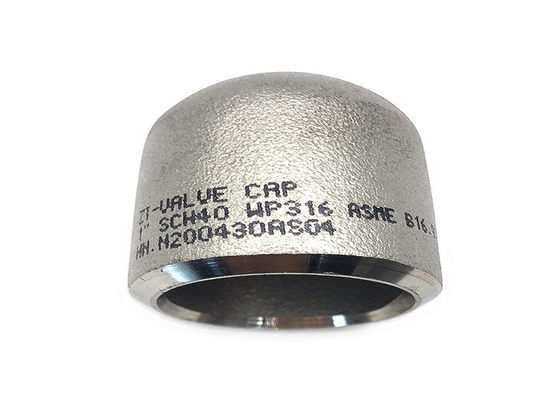 STD ASME B16.9 ท่อเหล็กสแตนเลสฝาก้นรอยท่อหมวกฟิตติ้ง 24 นิ้ว
