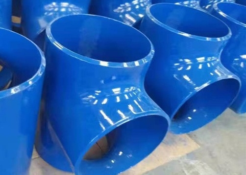 SCH20 ทีออฟเหล็กกล้าคาร์บอนตรง DN50 3 4 ทีติดตั้งทีมุมเอียง