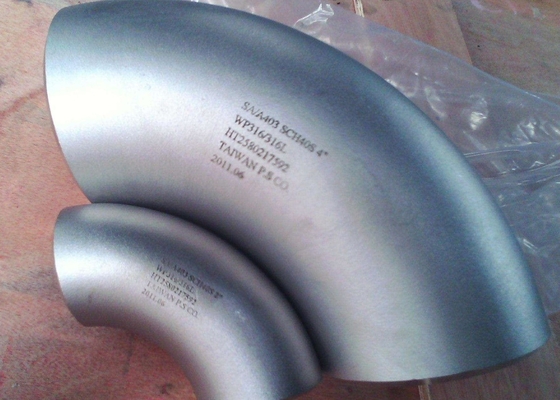 ASTM A403 WP304 ข้อศอก 90 องศาสแตนเลสขนาด 6 นิ้ว SCH20
