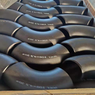 Astm B 16.9 Carbon Steel Elbow Squared Beveled Ends องศา 90