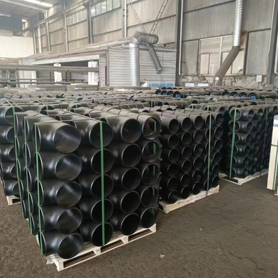 R1 R1.5 ข้อศอกท่อเหล็ก 90 องศา A234 Wpb Black Painting Butt Weld
